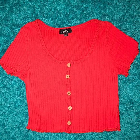 Ribbed Crop Top - Picture 1 of 2